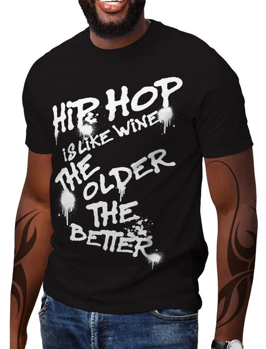 Swag Point Men’s Graphic T Shirts – 100% Cotton Short Sleeve Urban Trendy Fashion Stylish Wine Tops Streetwear Hip Hop Hipster Tee (L Wine)